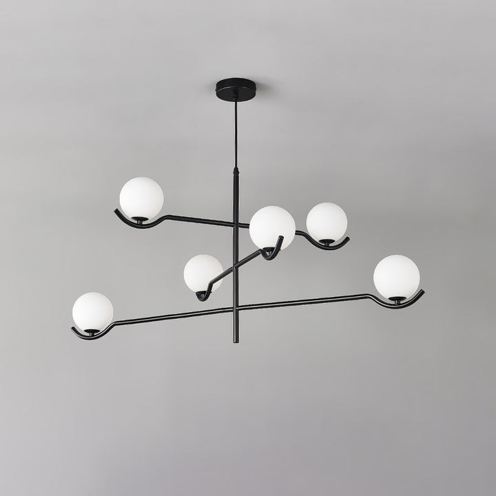 Moderne Kugel LED Pendelleuchte