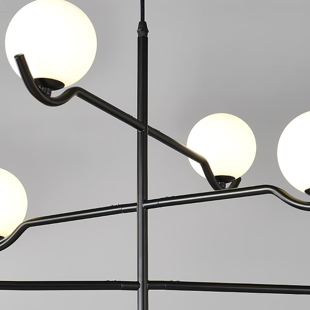 Moderne Kugel LED Pendelleuchte