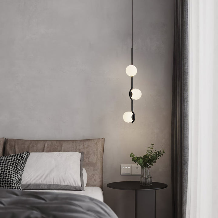 Moderne Kugel LED Pendelleuchte