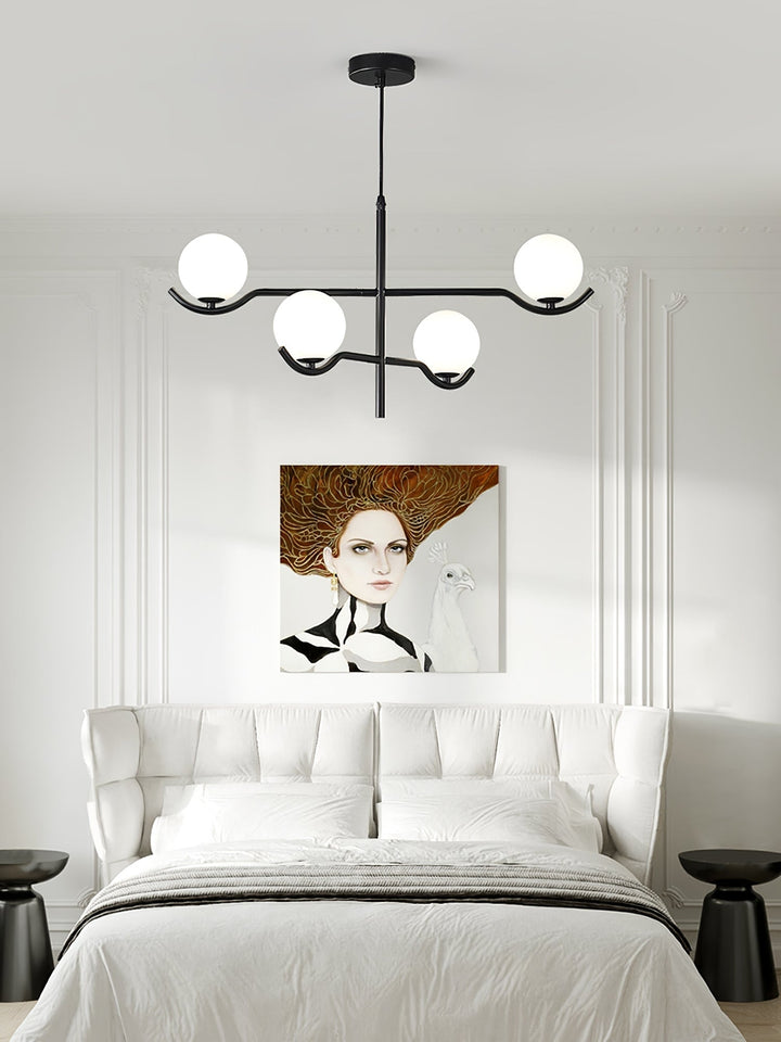 Moderne Kugel LED Pendelleuchte