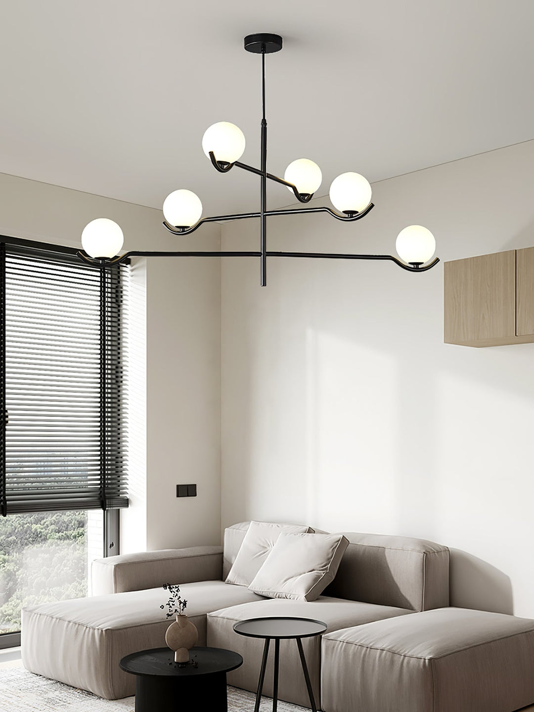 Moderne Kugel LED Pendelleuchte