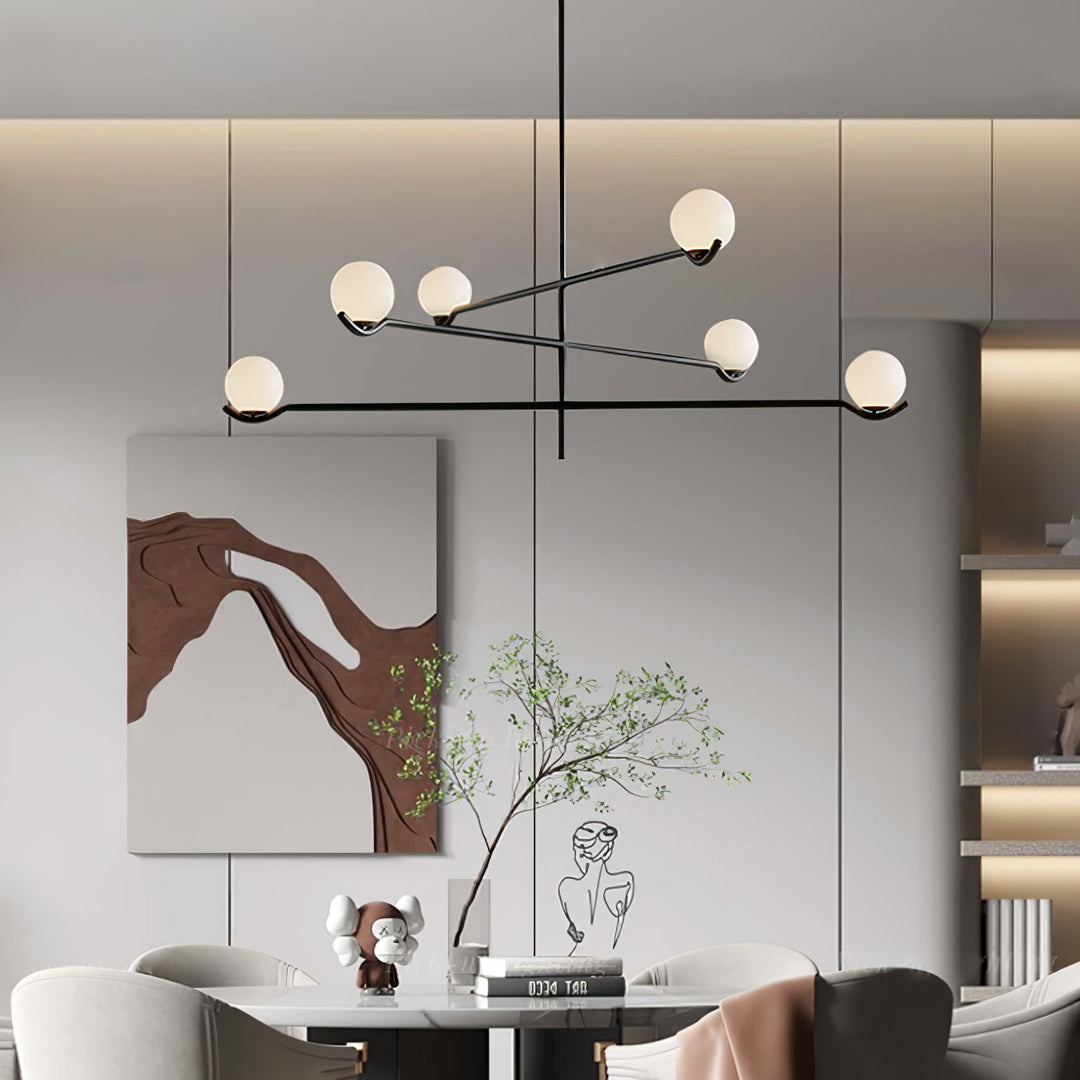 Moderne Kugel LED Pendelleuchte
