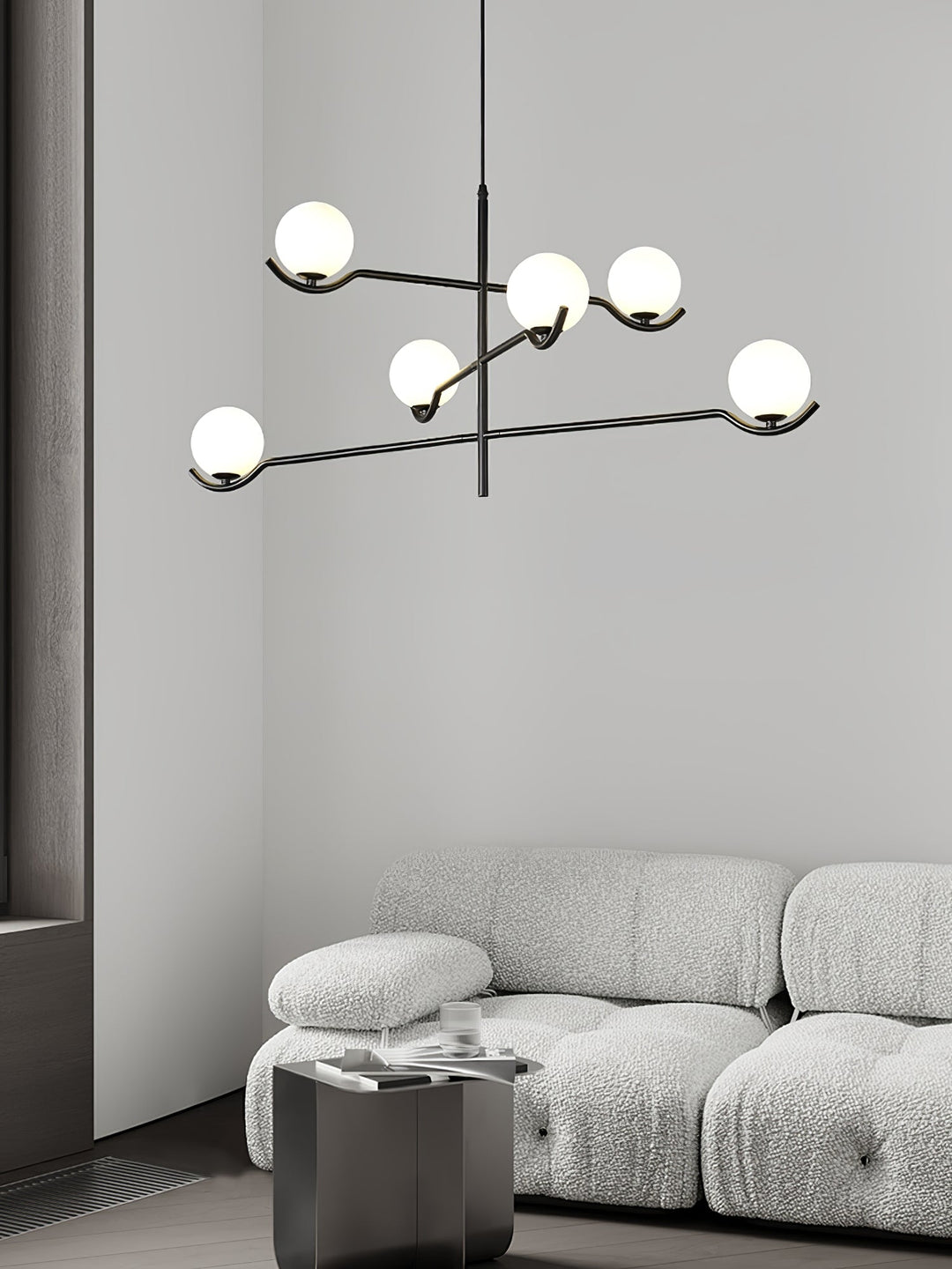 Moderne Kugel LED Pendelleuchte