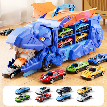 DinoCrusher – Transformer Spieltruck für Kinder – Leuchtend & Actiongeladen