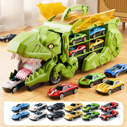 DinoCrusher – Transformer Spieltruck für Kinder – Leuchtend & Actiongeladen