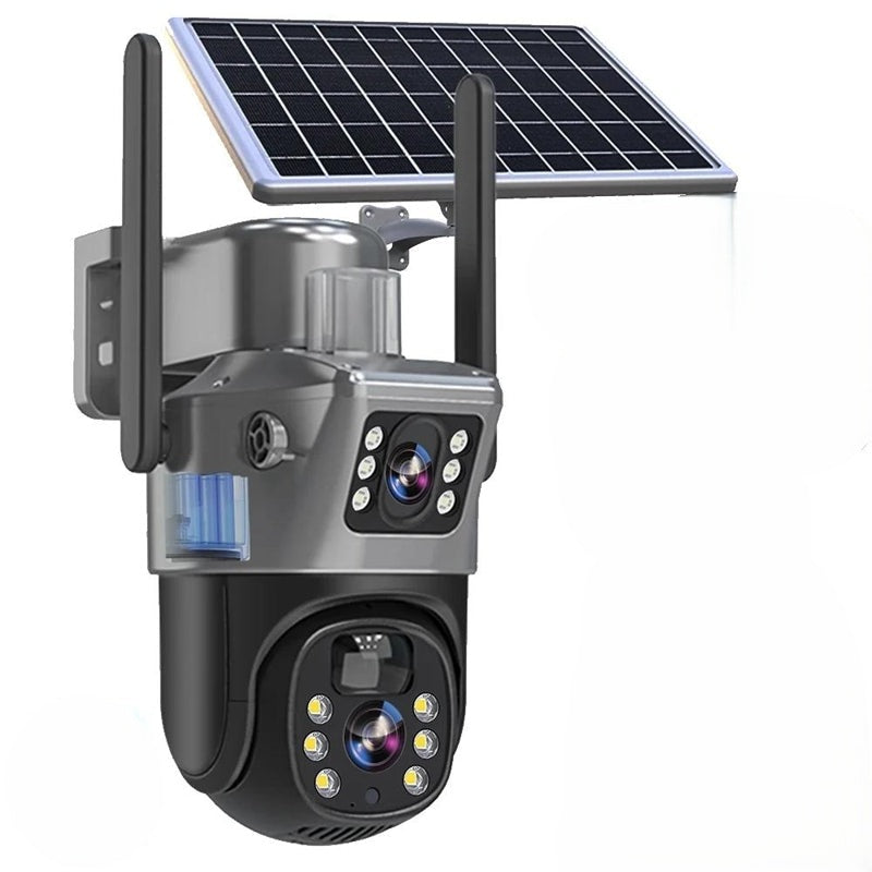 Drahtlose 4K Sicherheitskamera mit Solarpanel – DualGuard 4K