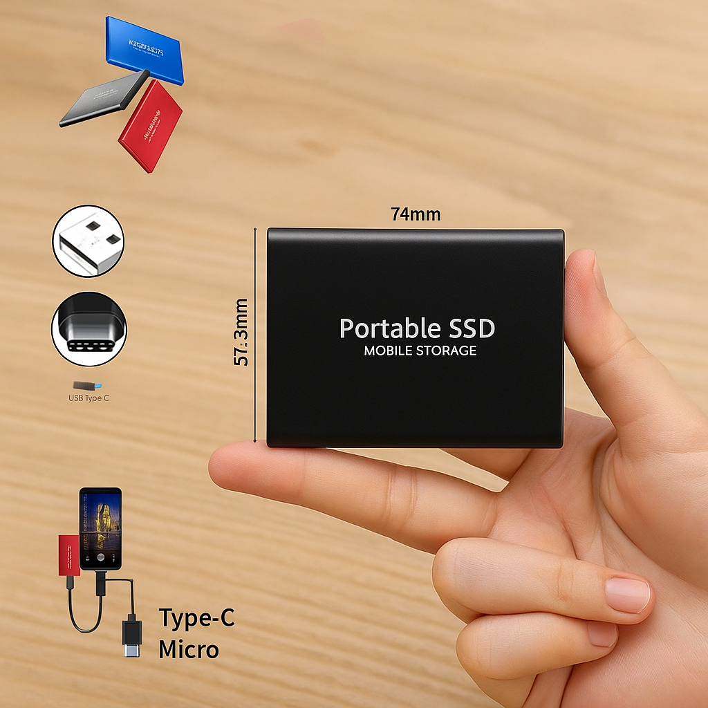 Externe SSD Festplatte – Hochgeschwindigkeit & Tragbar – Ideal für Laptops und PCs 2