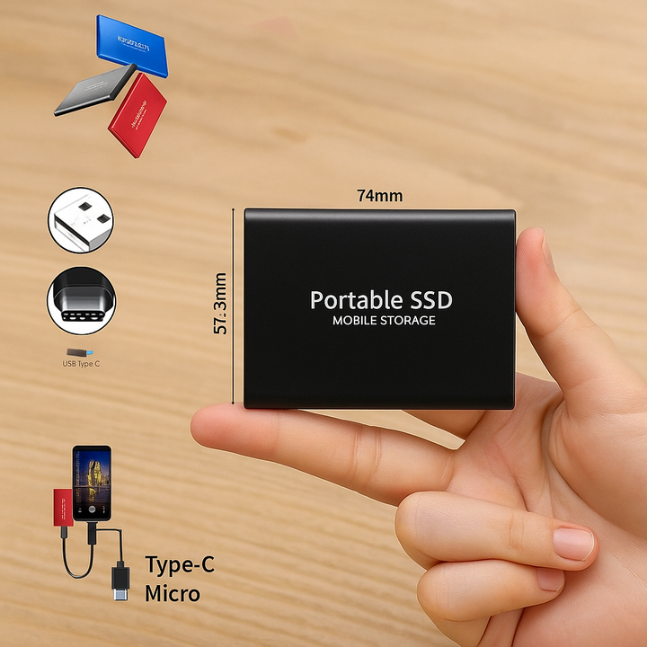 Externe SSD Festplatte – Hochgeschwindigkeit & Tragbar – Ideal für Laptops und PCs 2
