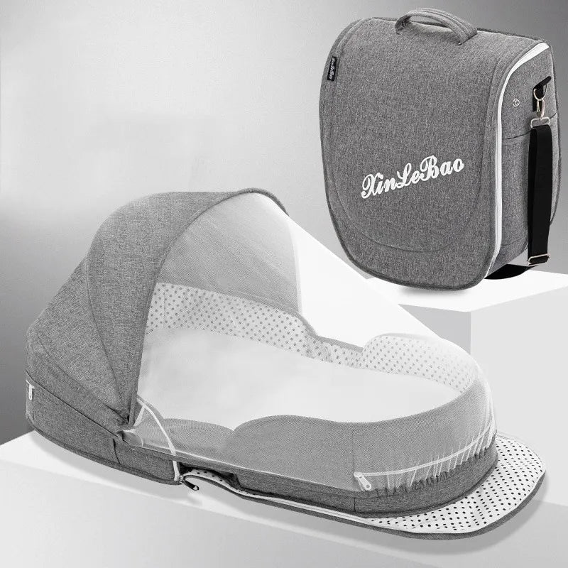 Faltbare Baby Reisewiege – Komfortabel & Sicher – Ideal für Reisen mit Moskitoschutz 10