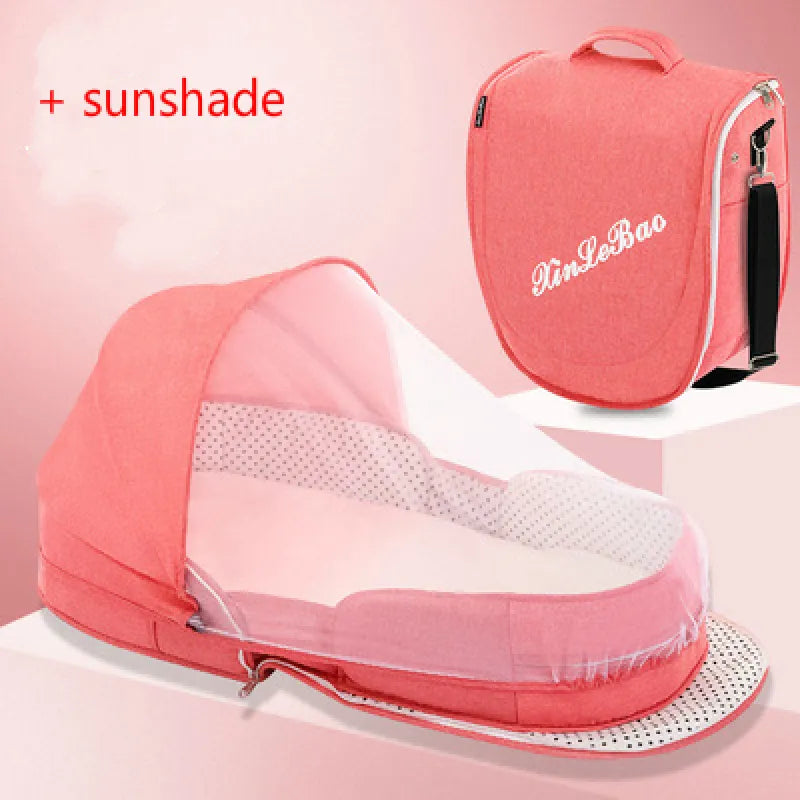 Faltbare Baby Reisewiege – Komfortabel & Sicher – Ideal für Reisen mit Moskitoschutz 11