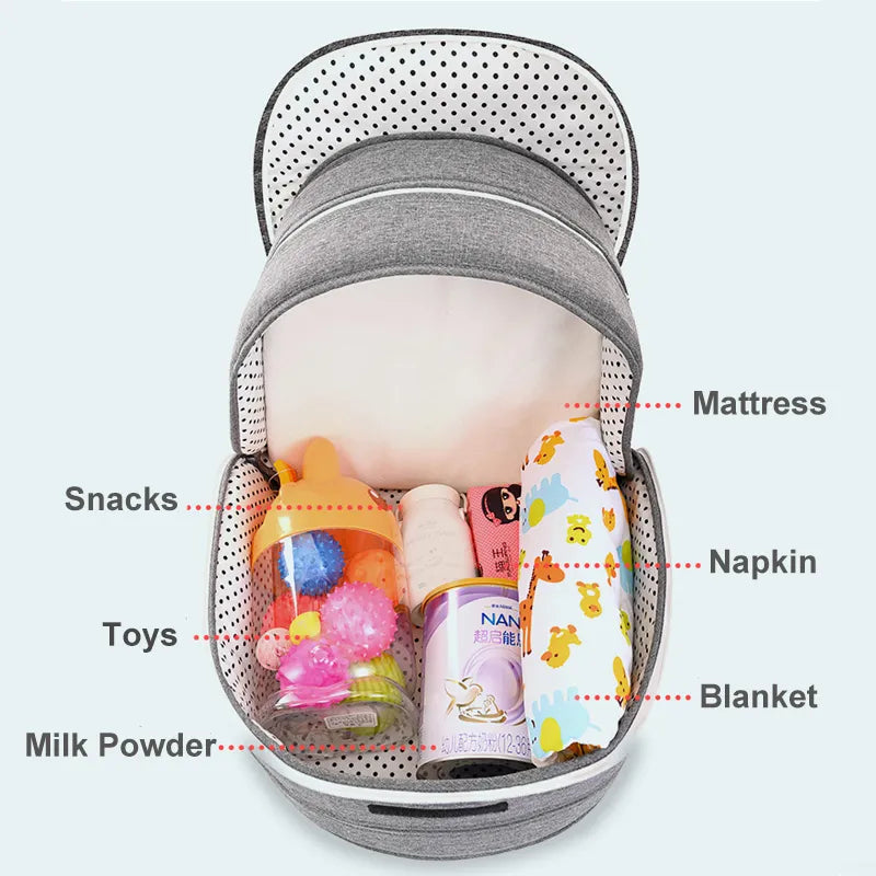 Faltbare Baby Reisewiege – Komfortabel & Sicher – Ideal für Reisen mit Moskitoschutz 5