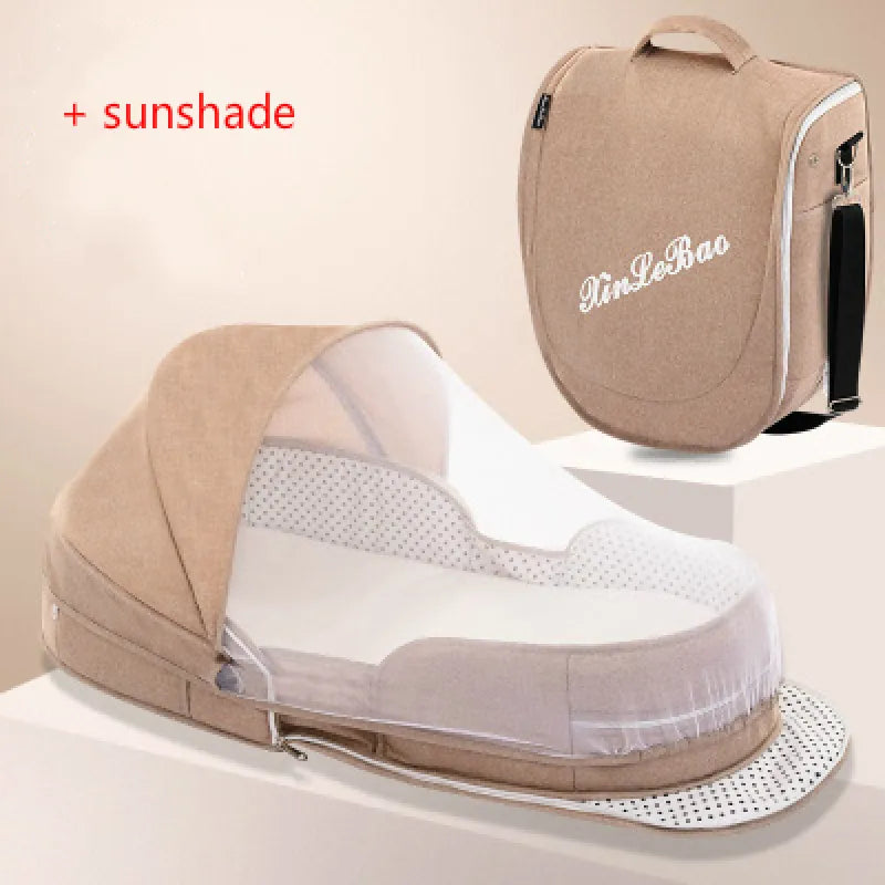 Faltbare Baby Reisewiege – Komfortabel & Sicher – Ideal für Reisen mit Moskitoschutz 9