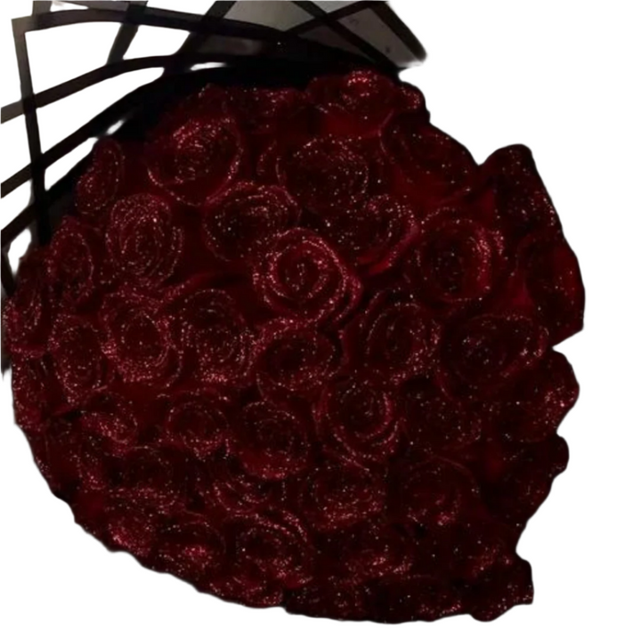 Glitzerrosen – Ewige Schönheit in Glasglocke – Elegante Tischdeko für besondere Anlässe 3