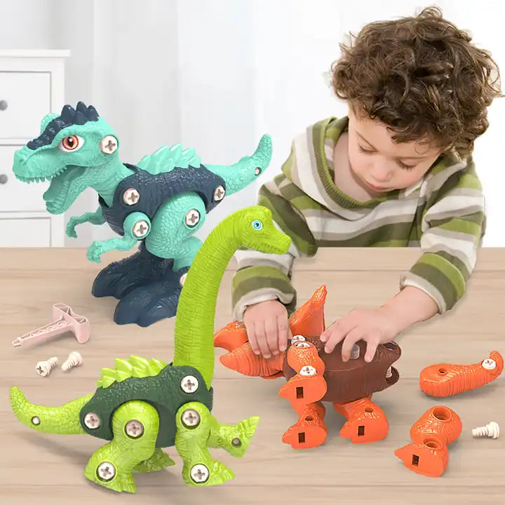 DinoBuild - Konstruktions-Spielset Für Kinder – Schrauben, Bauen & Entdecken