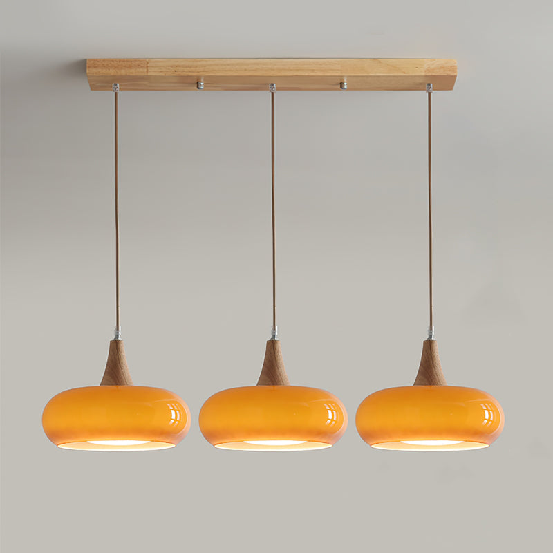 Retro Persimmon Pendelleuchte