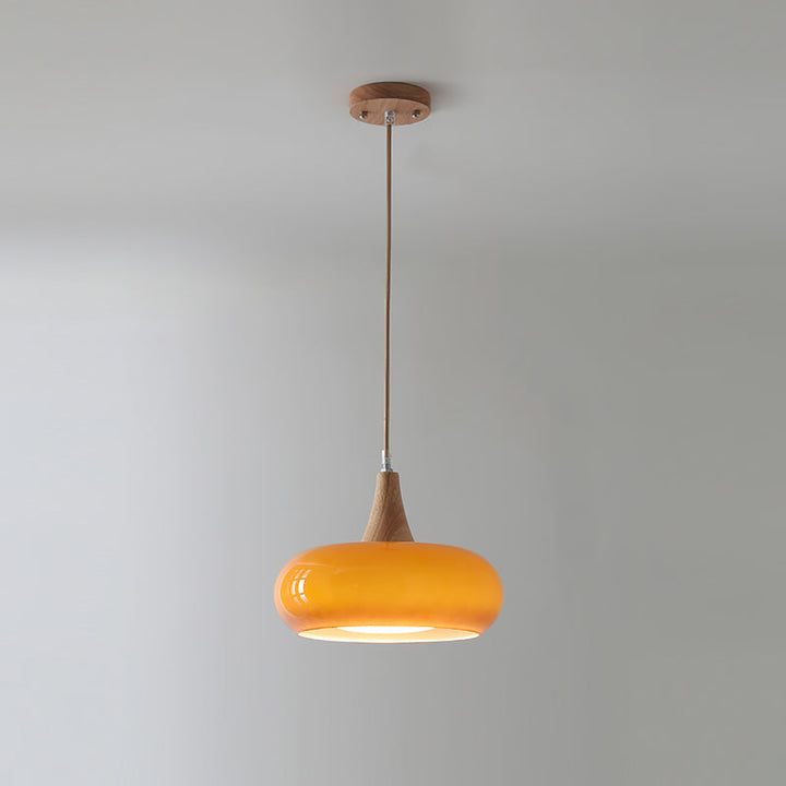 Retro Persimmon Pendelleuchte