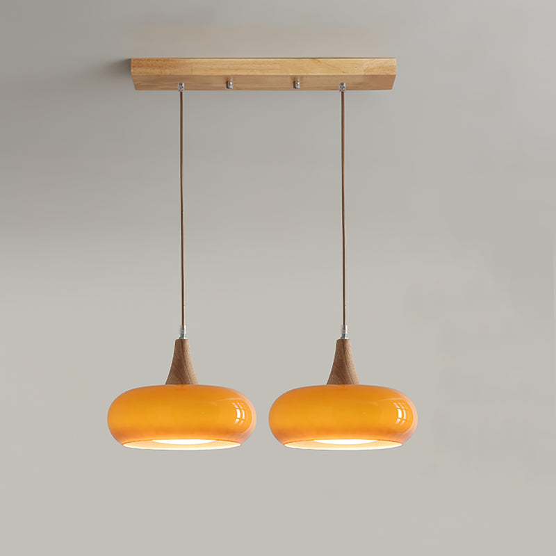 Retro Persimmon Pendelleuchte