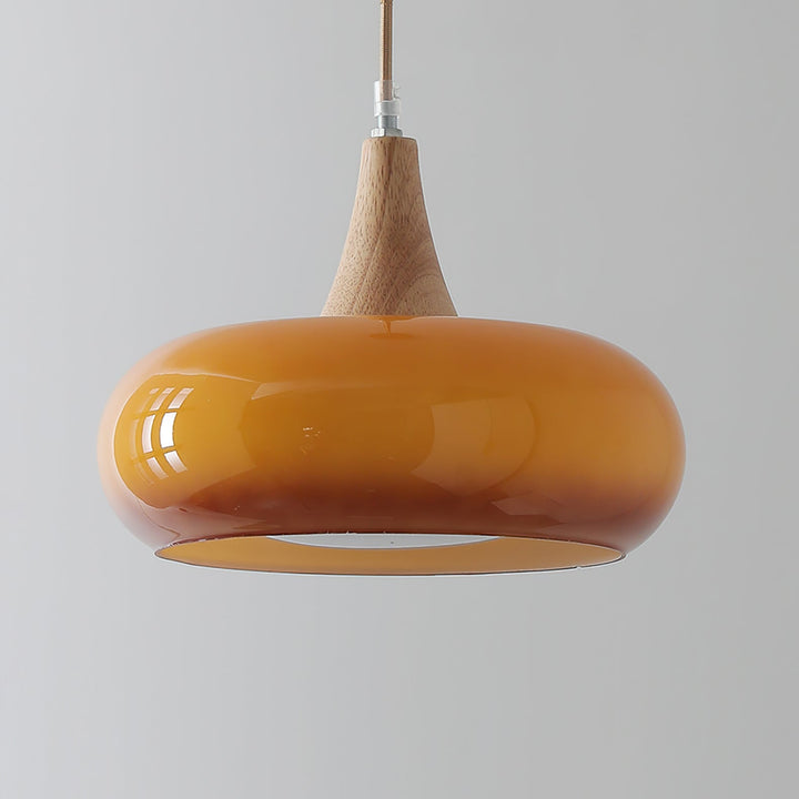 Retro Persimmon Pendelleuchte