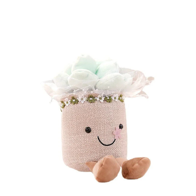 BloomBuddy | Kuschelige Blumenfigur – Fröhlich & Dekorativ