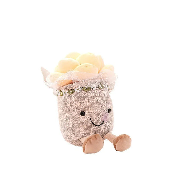 BloomBuddy | Kuschelige Blumenfigur – Fröhlich & Dekorativ