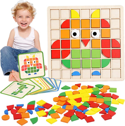 Holzpuzzle – Fördert Kreativität & Feinmotorik – Ideal für Kinder ab 3 Jahren 0