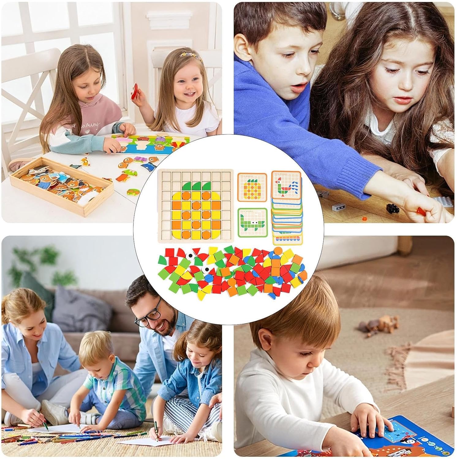 Holzpuzzle – Fördert Kreativität & Feinmotorik – Ideal für Kinder ab 3 Jahren 2