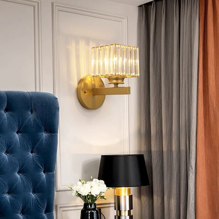 Wandleuchte Kristall modern | Elegante Beleuchtung für Flur & Schlafzimmer