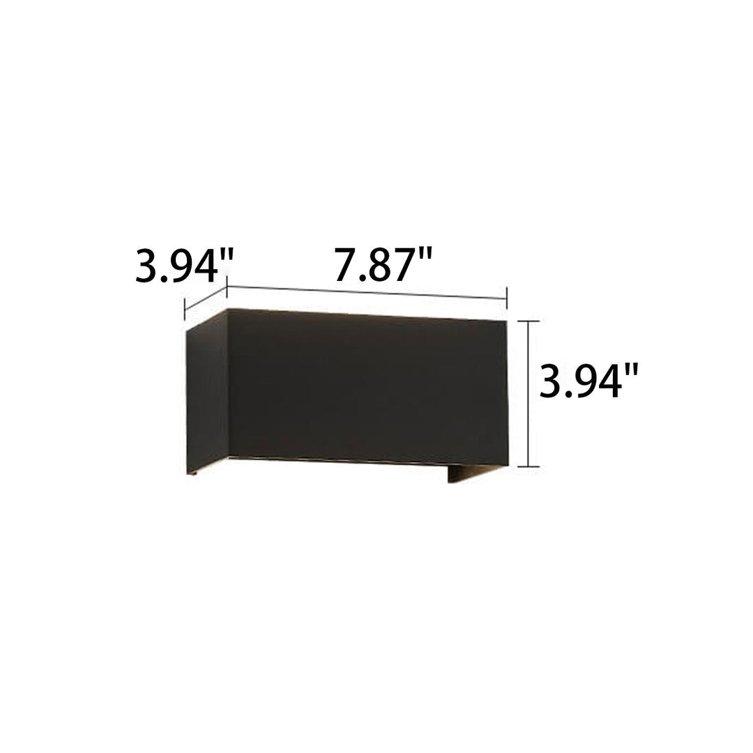 LED Wandleuchte – Wasserdicht & Modern – Ideal für Außenbereiche in Schwarz