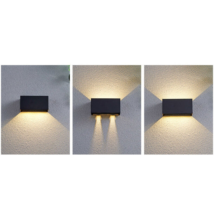 LED Wandleuchte – Wasserdicht & Modern – Ideal für Außenbereiche in Schwarz