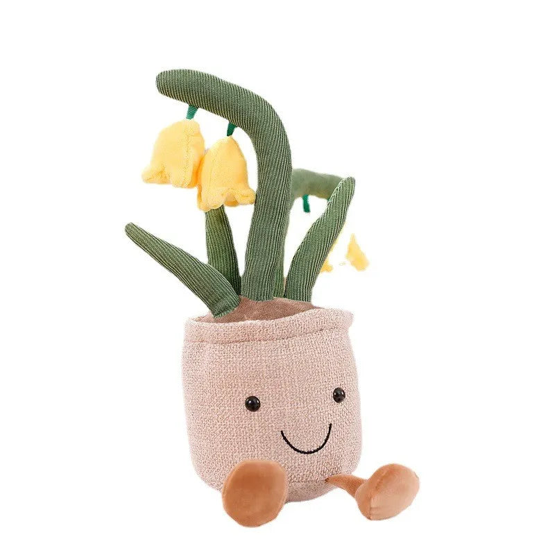 BloomBuddy | Kuschelige Blumenfigur – Fröhlich & Dekorativ