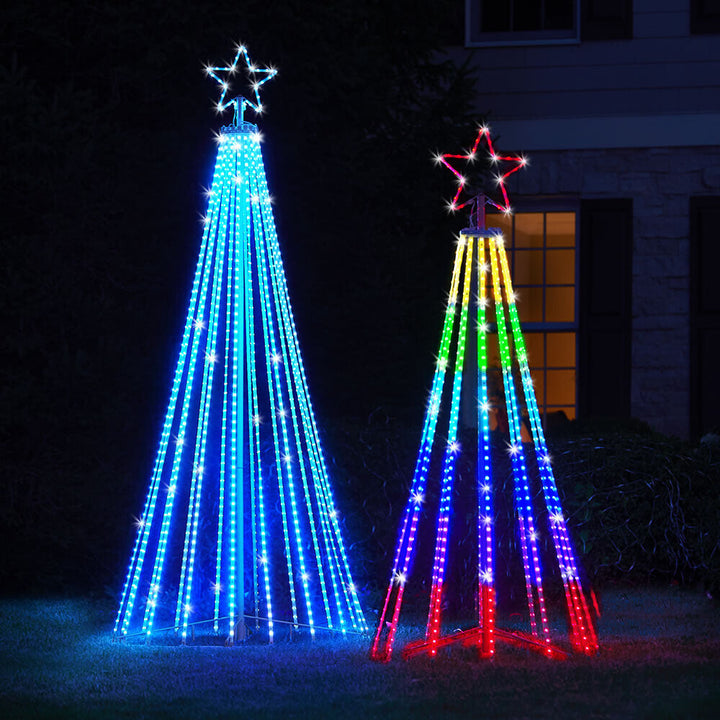 Lichterkette Outdoor – Multicolor LED mit 12 Modi – Wasserdicht für Weihnachtsbaum und Garten