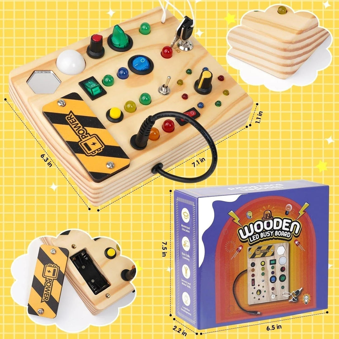Montessori Spielbrett – Interaktiv mit 27 LED-Lichtern – Fördert Kreativität und Lernen 1