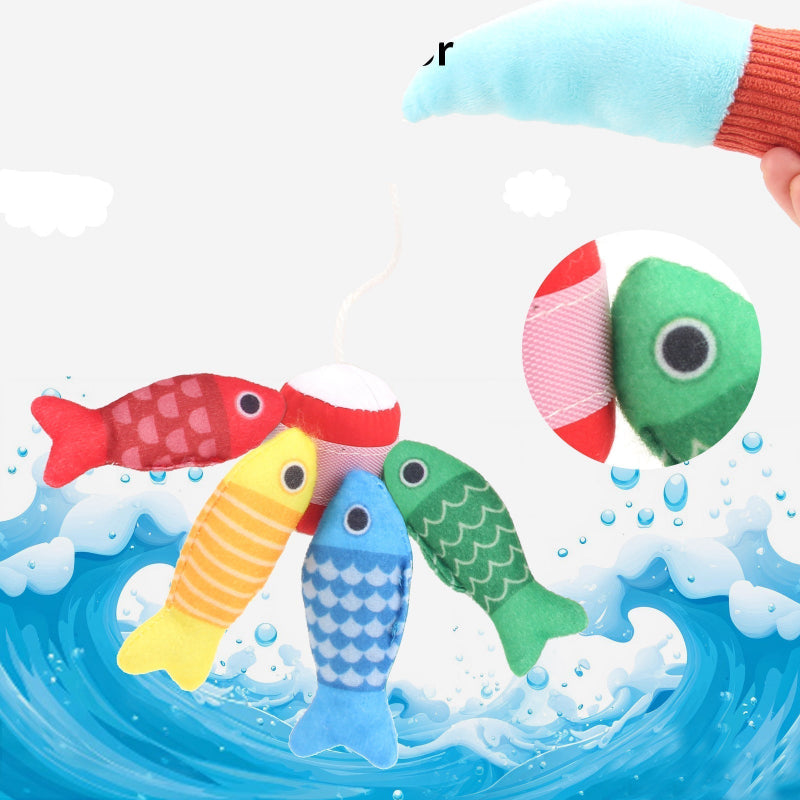 Montessori Spielzeug – Interaktiver Plüsch Fischteich – Fördert Motorik & Farbverständnis Ab 2 Jahren 2