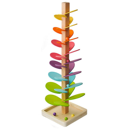 RainbowChime – Bunter Murmelturm aus Holz – Lernspiel & Klangspaß