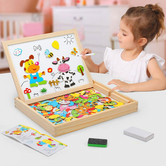 DrawBuddy – 2in1 Magnetische Zeichen- & Lerntafel für Kinder