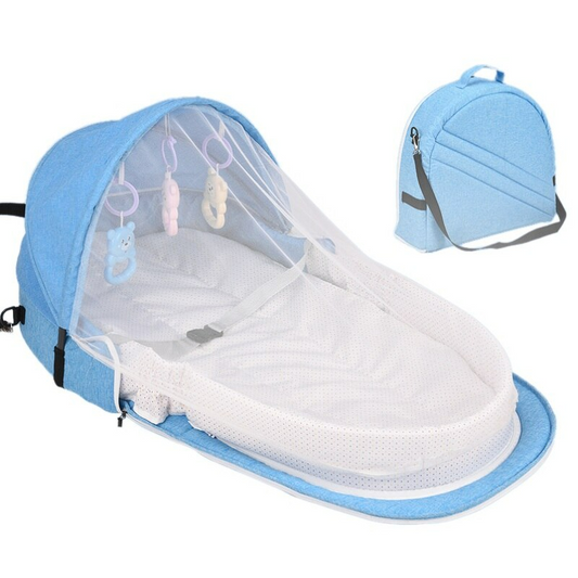 Reisebett Baby – Tragbar & Sicher mit Moskitonetz – Ideal für Unterwegs 0