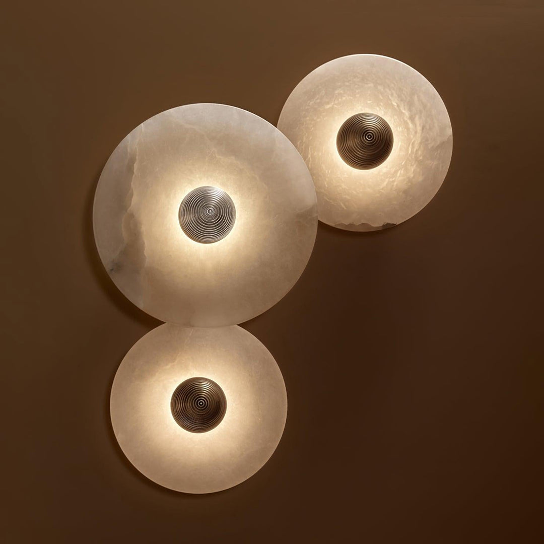 Moderne runde Wandleuchte