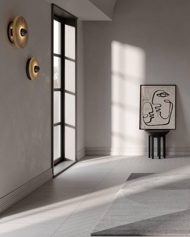 Moderne runde Wandleuchte