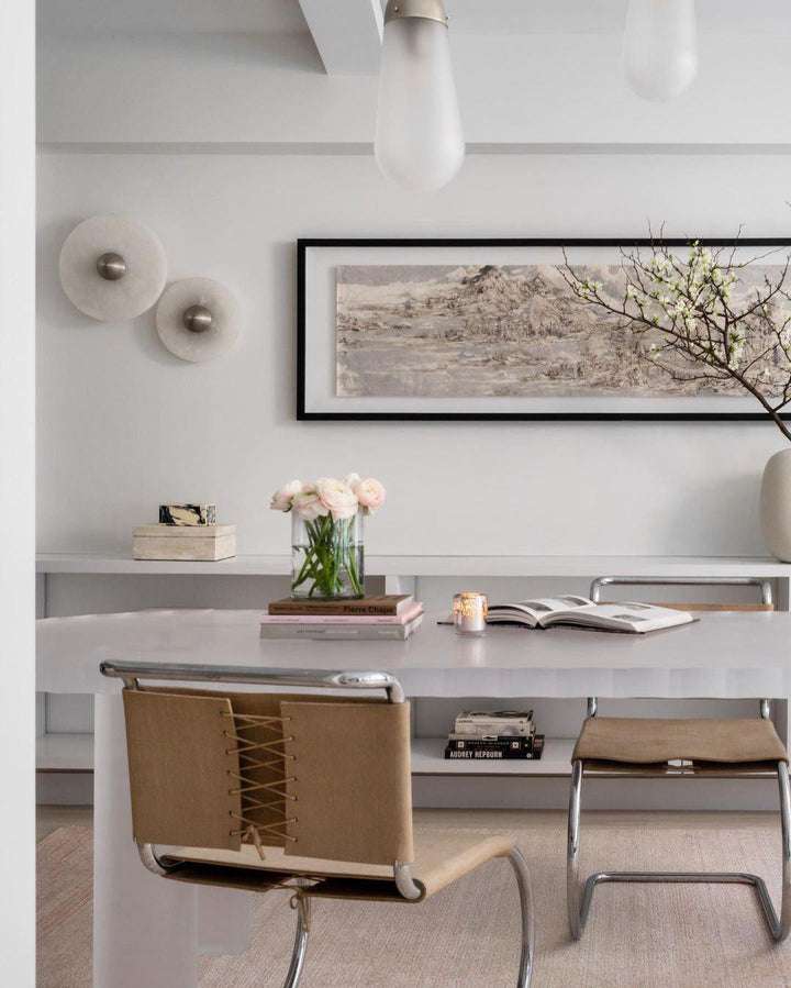 Moderne runde Wandleuchte