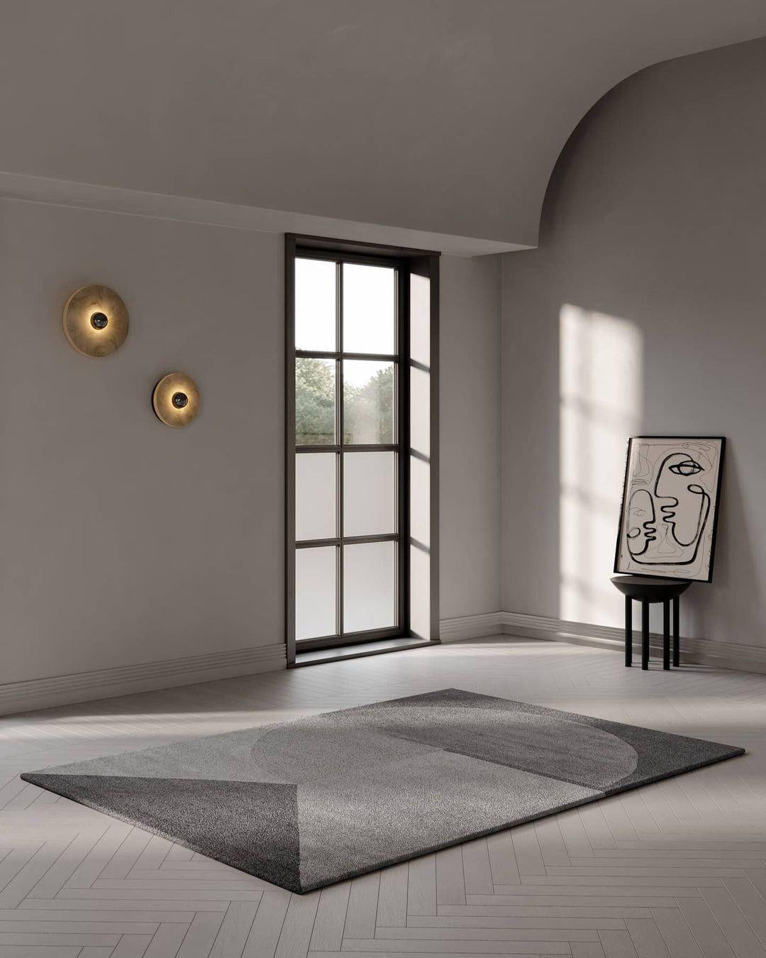Moderne runde Wandleuchte