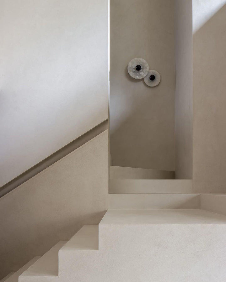 Moderne runde Wandleuchte