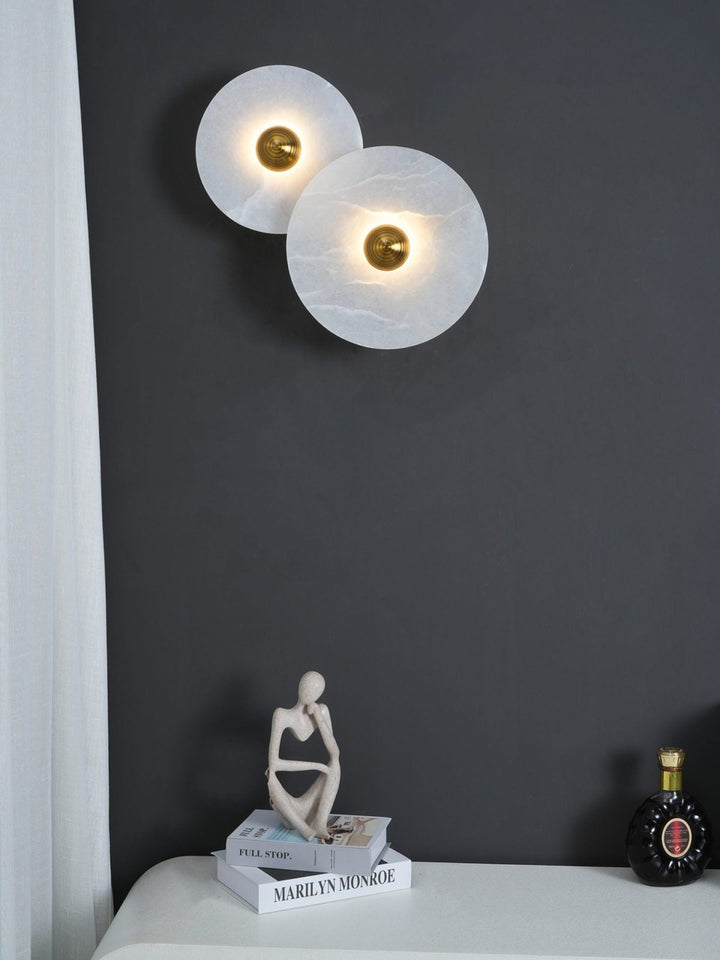 Moderne runde Wandleuchte
