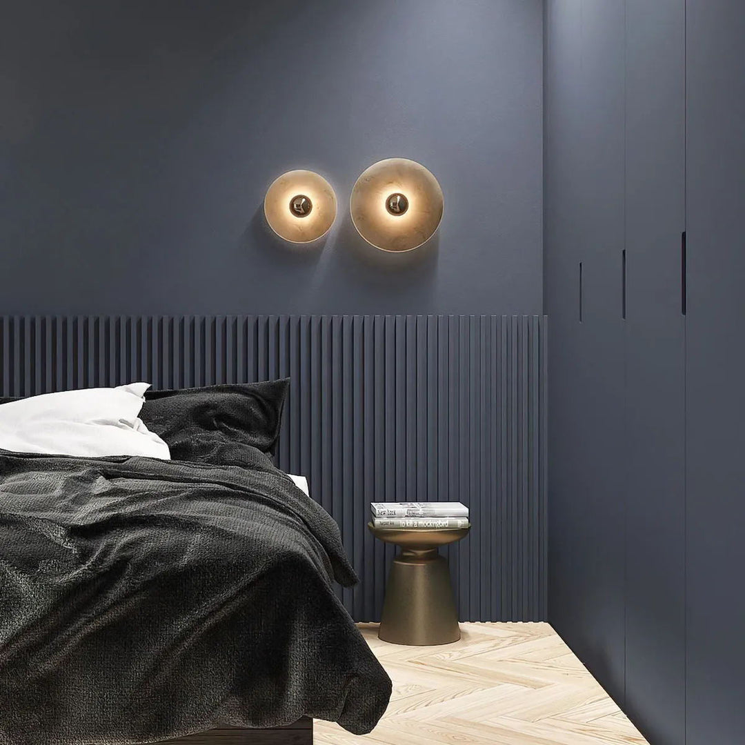 Moderne runde Wandleuchte
