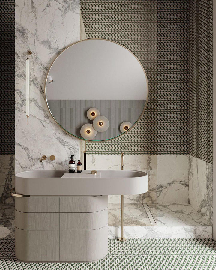 Moderne runde Wandleuchte