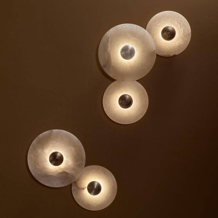 Moderne runde Wandleuchte