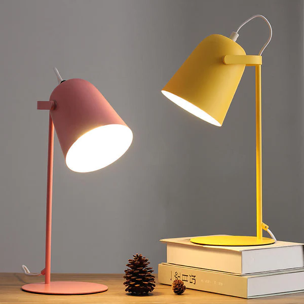 Tischlampe – Kreatives Eimer-Design – Sanfte Beleuchtung in Nordic Macaron Farben