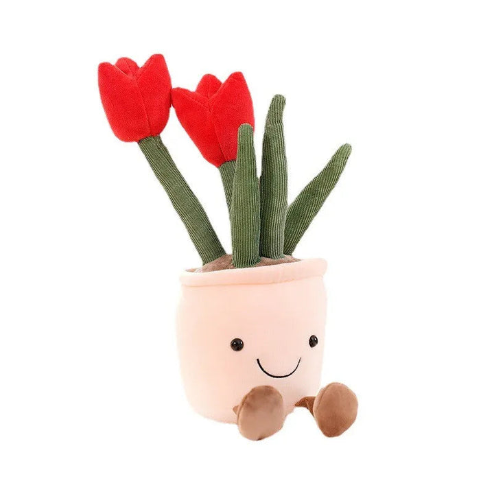 BloomBuddy | Kuschelige Blumenfigur – Fröhlich & Dekorativ