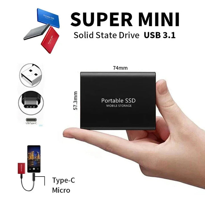 Ultraschnelle 128TB SSD – Kompakt. Robust. Jederzeit bereit