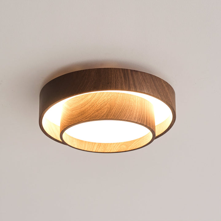 Moderne Holz-Deckenleuchte