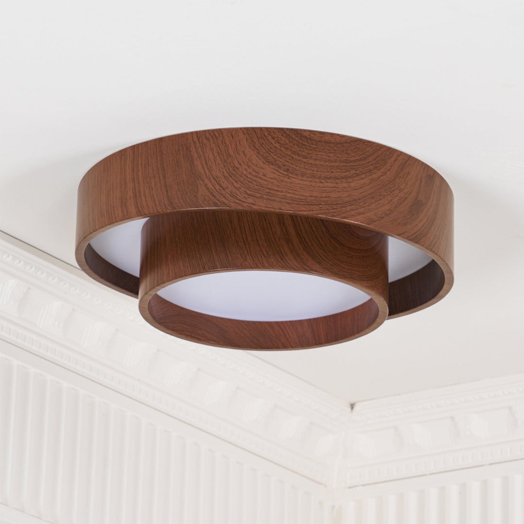 Moderne Holz-Deckenleuchte
